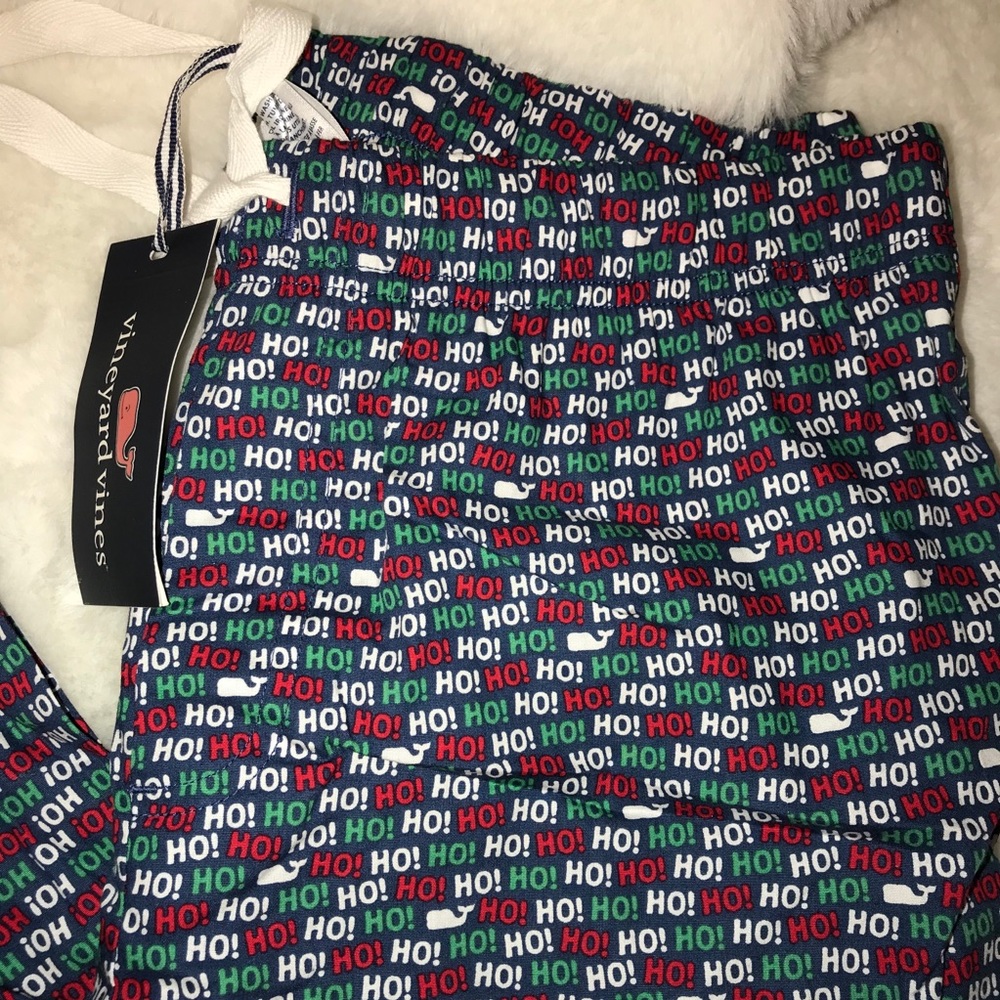 NWT Vineyard Vines Christmas HO HO HO pajama pants